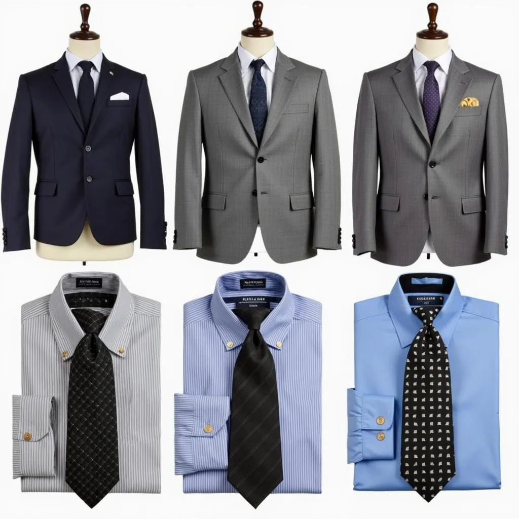 Black Tie Variations for Grey Suit and Blue Shirt