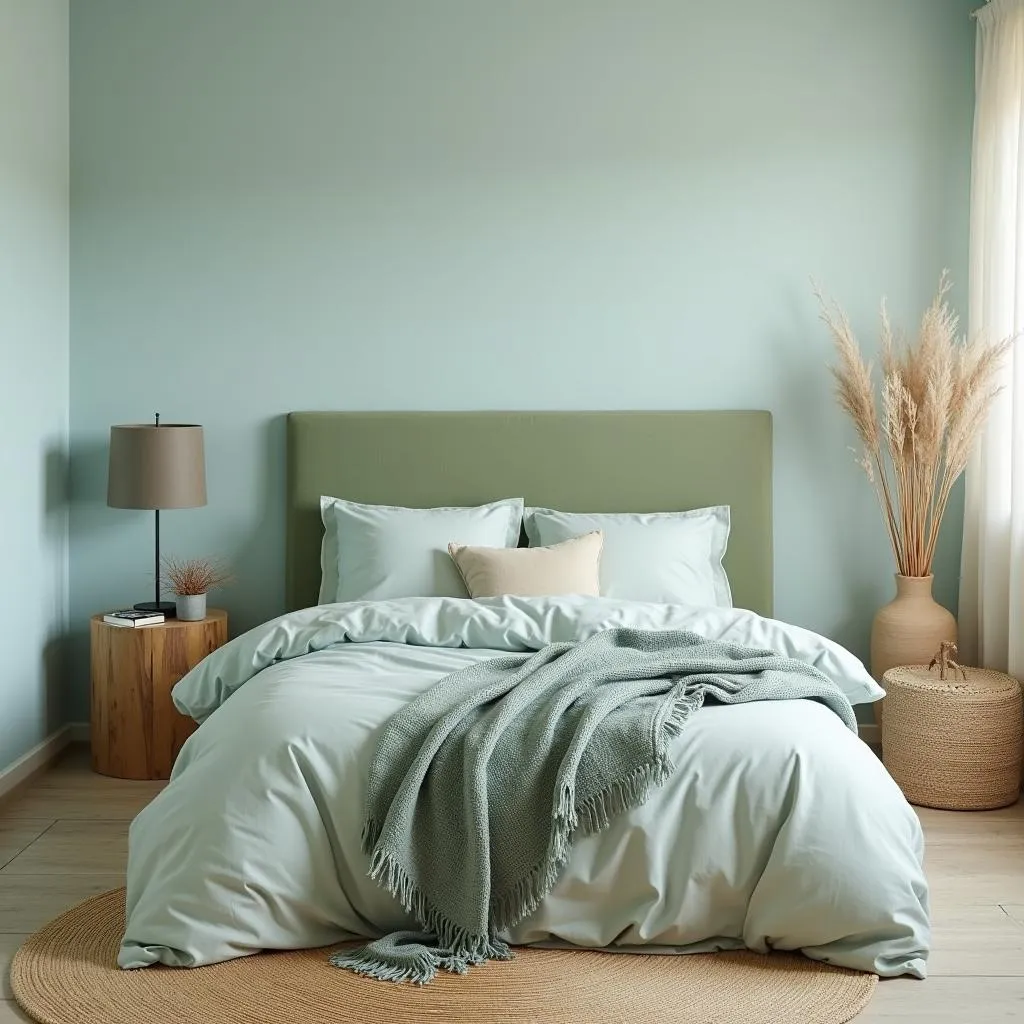 Blue and Green Bedroom