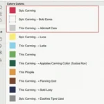 Different color options for customizing the Canvas sidebar