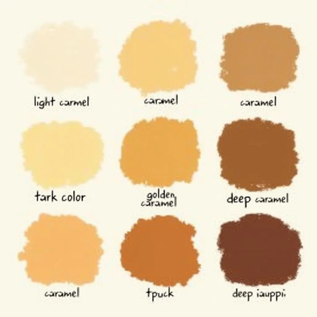 Caramel Color Palette