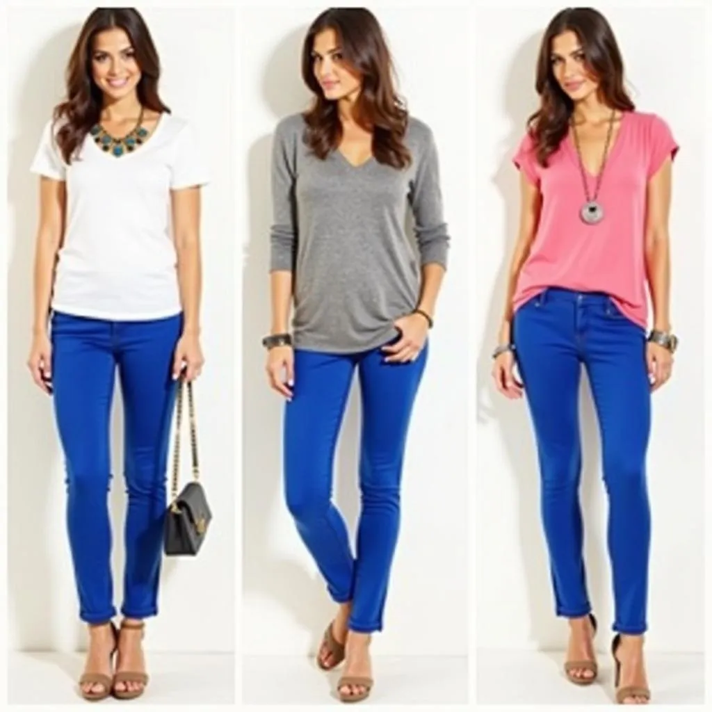 Casual Blue Pants Outfit Ideas