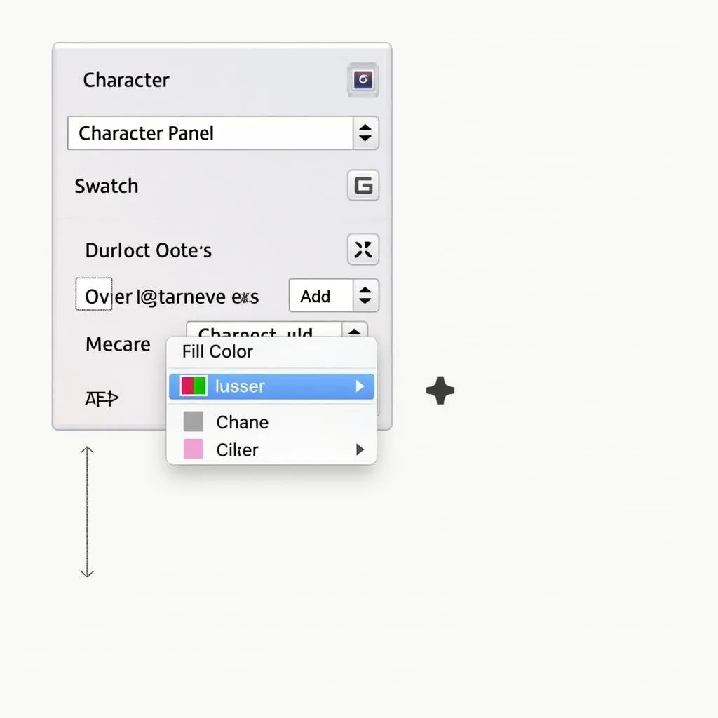 Adjusting text color using the Character Panel in InDesign