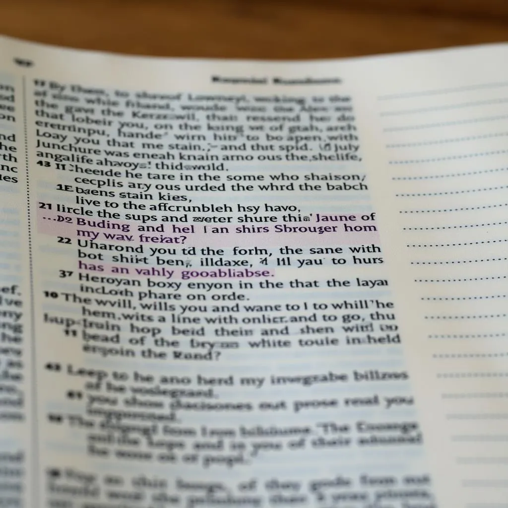 Example of a Color Coded Bible Page