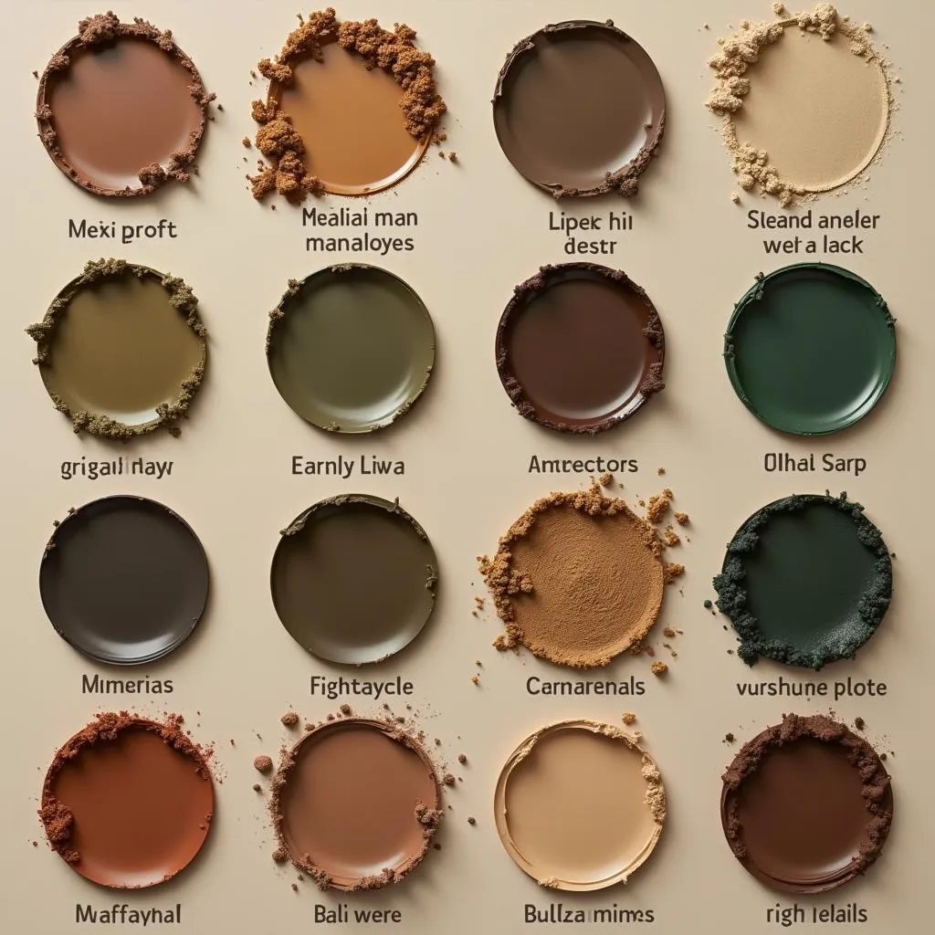 Color palette for olive skin