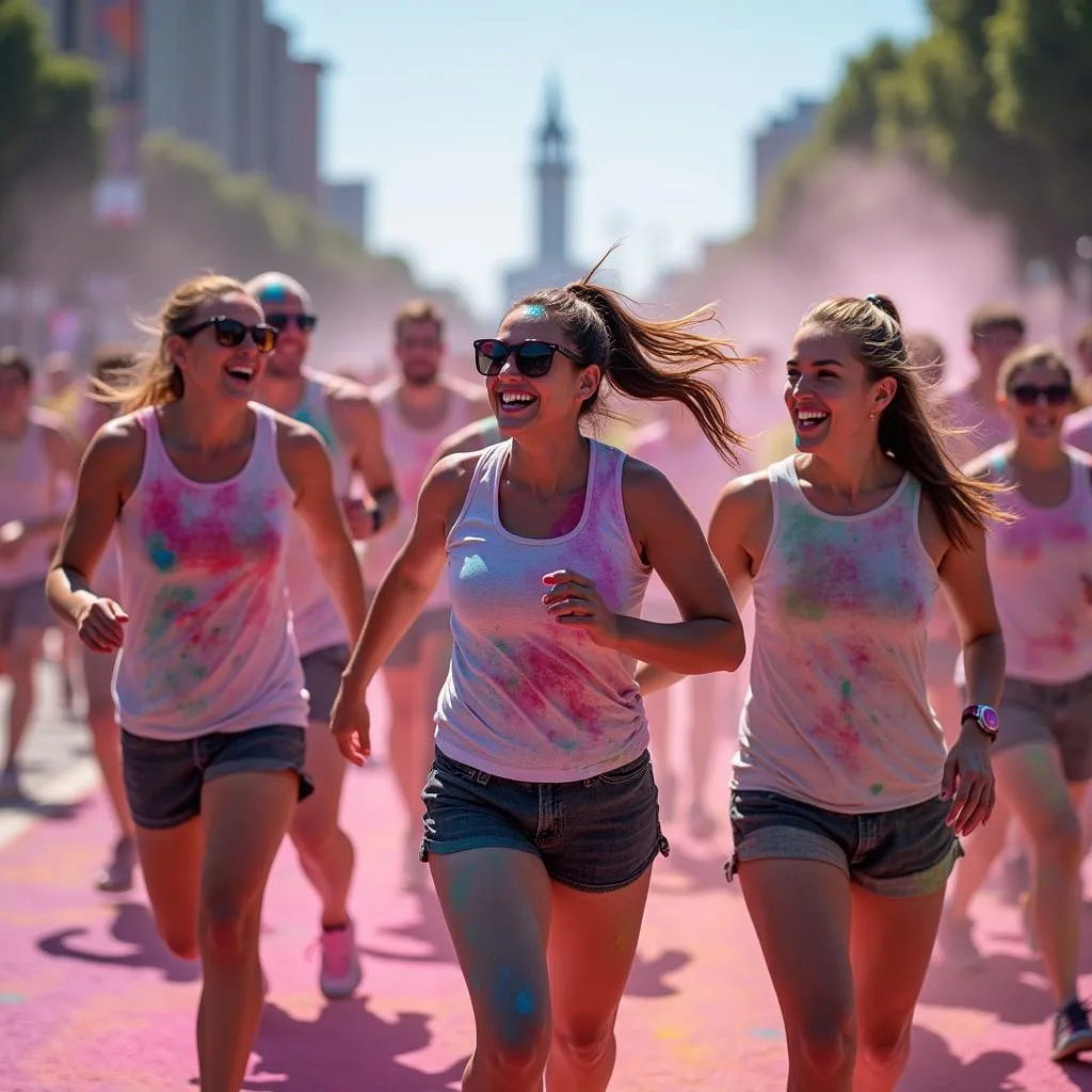 Color Run Finish Line