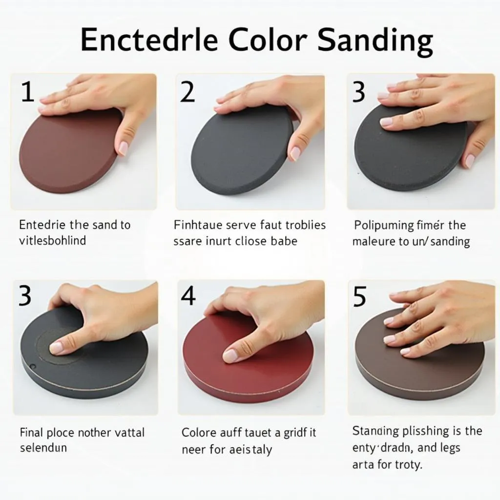 Color sanding process