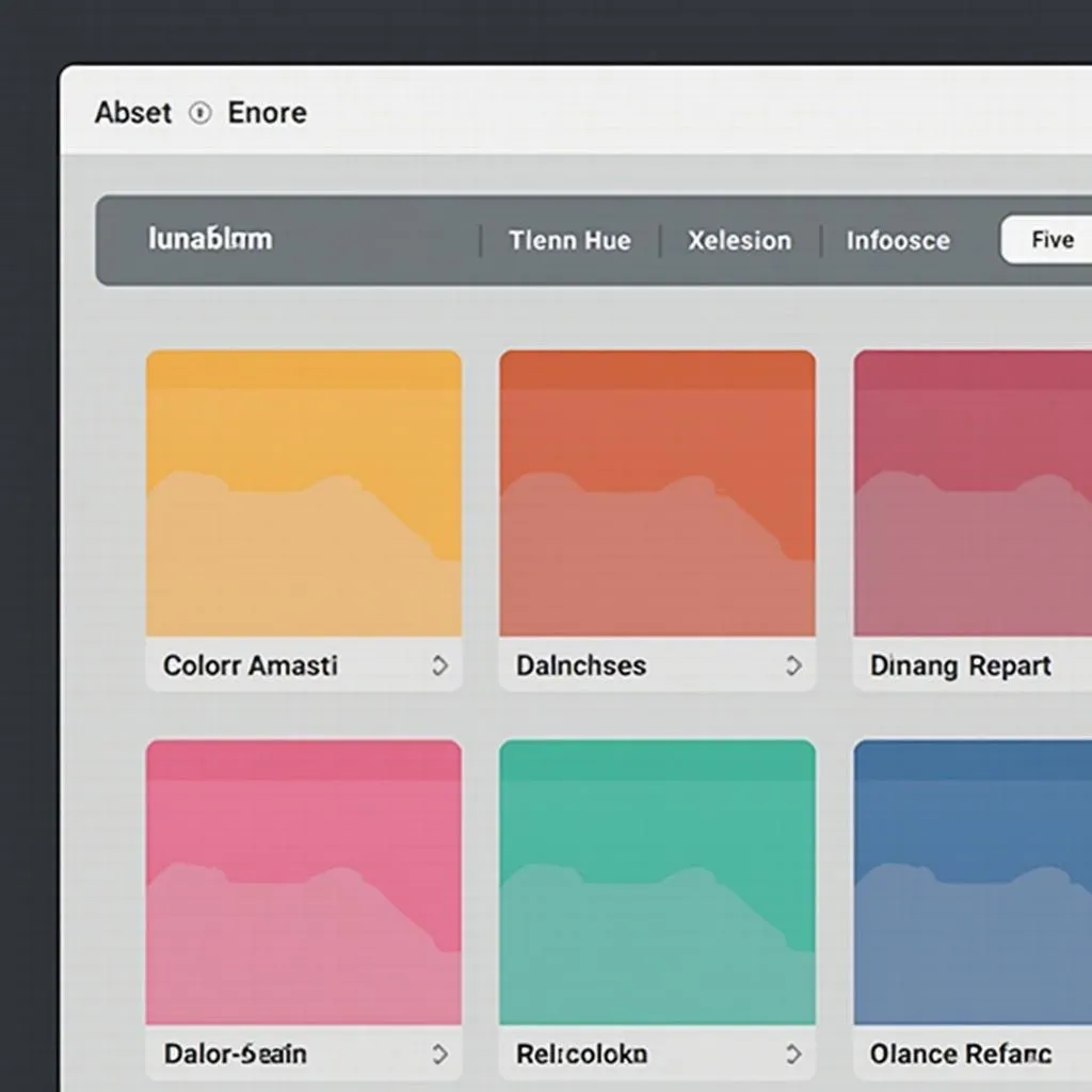 Color sorting in UI design