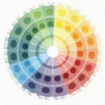 Color Wheel with Shading Types