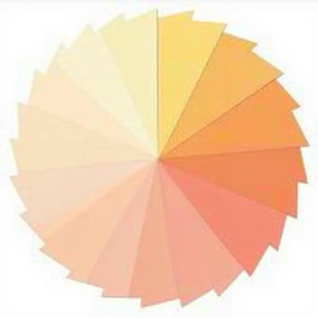 Color wheel showing shades similar to Chick-fil-A sauce