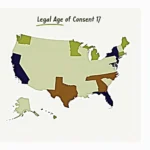 Map of Colorado highlighting the age of consent