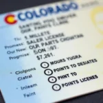 Colorado Driver's License with Points