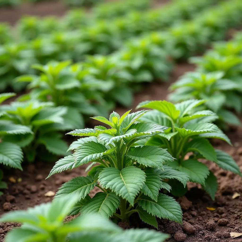 Healthy Potato Plants Thriving in Colorado