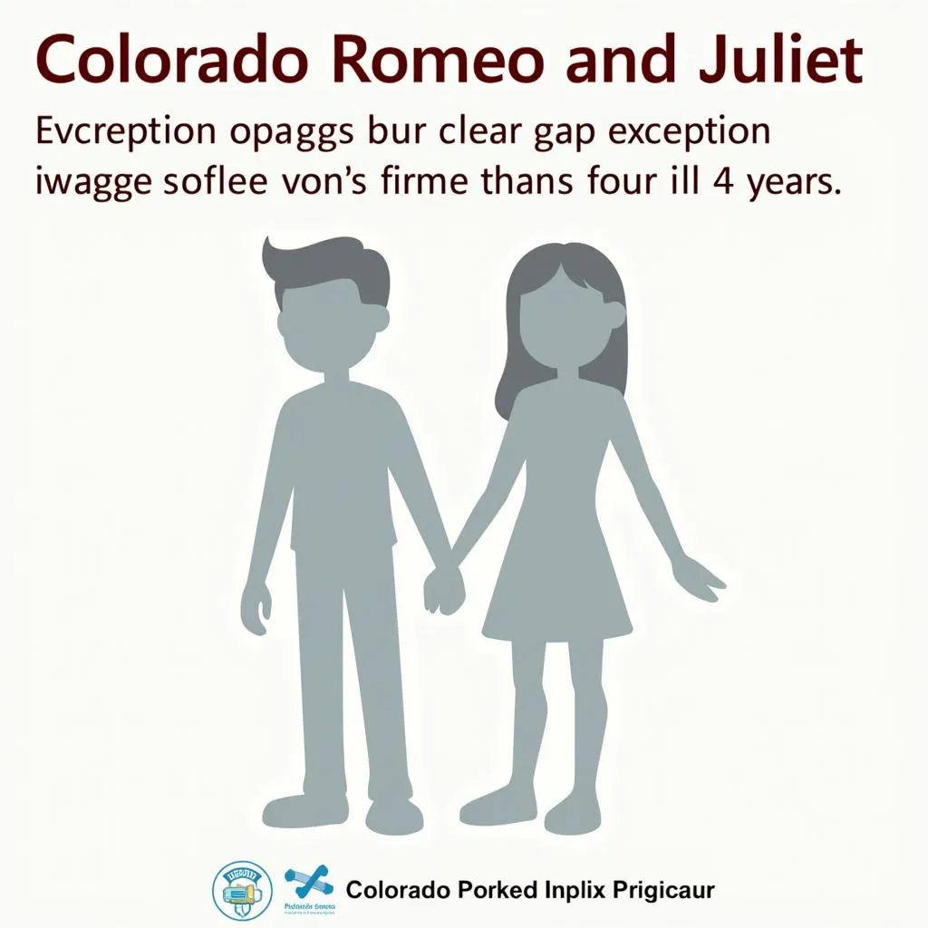 Visual representation of the Romeo and Juliet law in Colorado