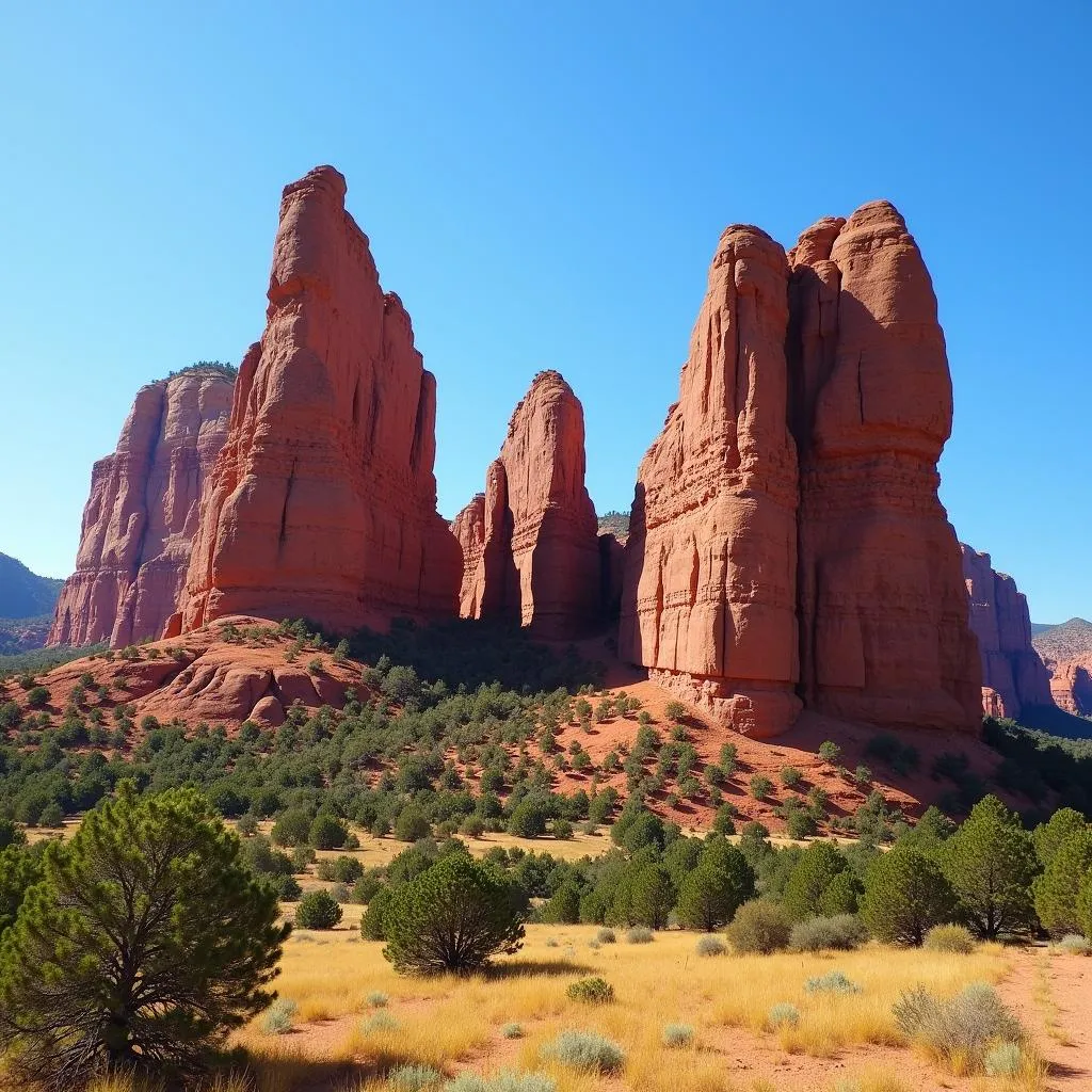 Rock formations at Garden of the Gods in Colorado Springs