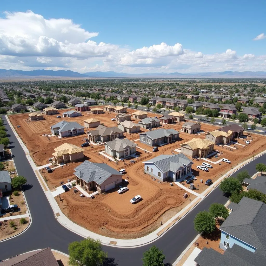 New housing construction in Colorado Springs