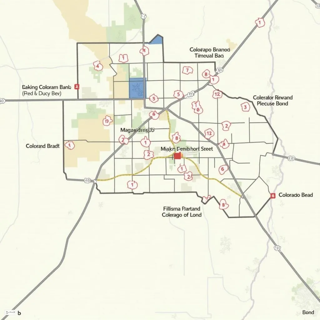 Map of Colorado Springs Highlighting Safe Neighborhoods