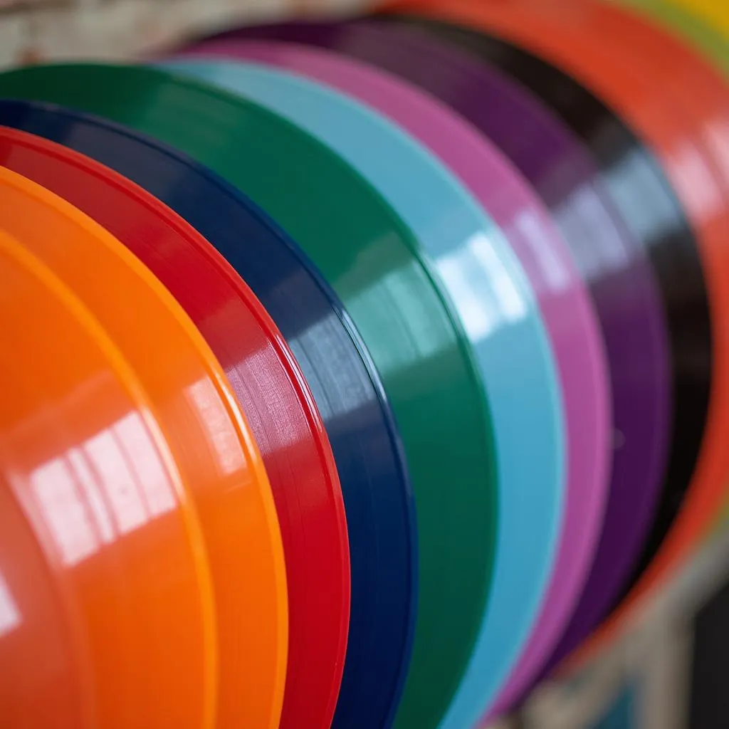 Collection of Colored Vinyl Records