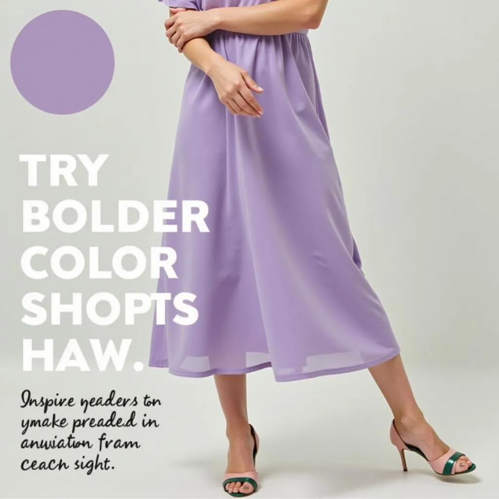 Colorful Shoe Options with Lavender Dress