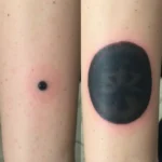 Black tattoo size and density comparison