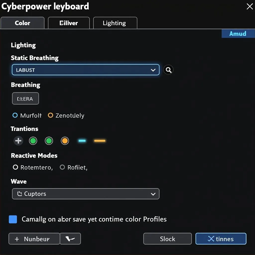 Cyberpower Keyboard Software Interface