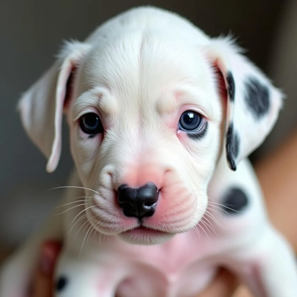 Dalmatian puppy at birth