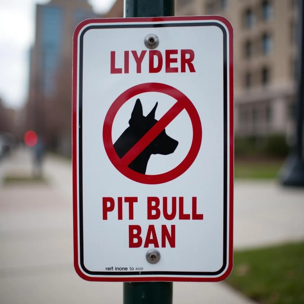 Denver Pit Bull Ban Sign