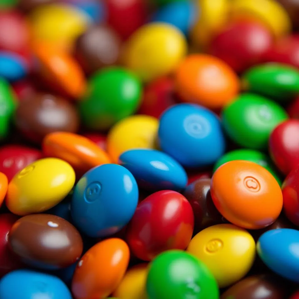 M&Ms in various colors