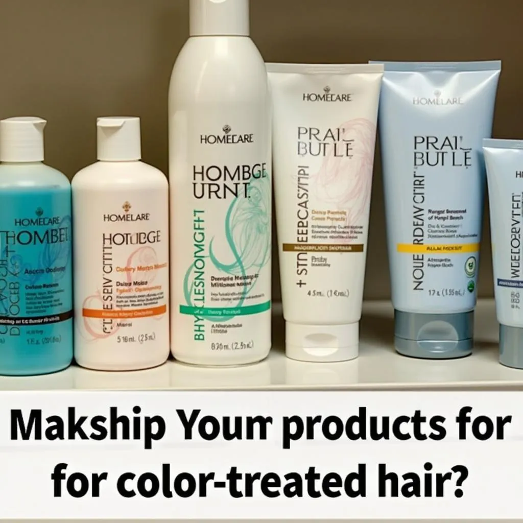 Hair care products for colored hair