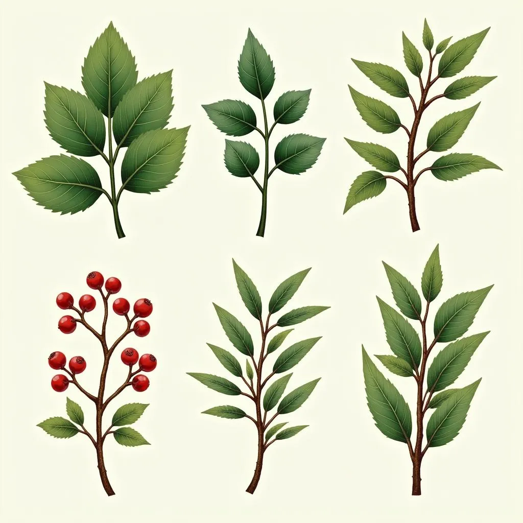 Variety of Mistletoe Species