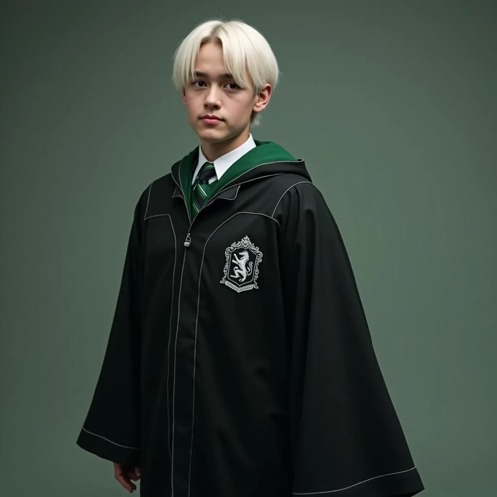 Draco Malfoy in Slytherin Robes