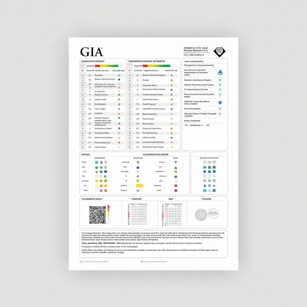 GIA Diamond Grading Report Example