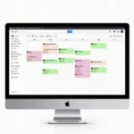 Google Calendar with custom colored events