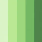 Green color palette for relaxation