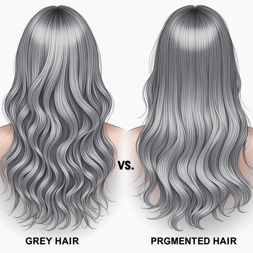 Grey Hair Texture and Porosity