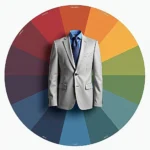 Color Wheel for Grey Suit and Blue Shirt Combinations