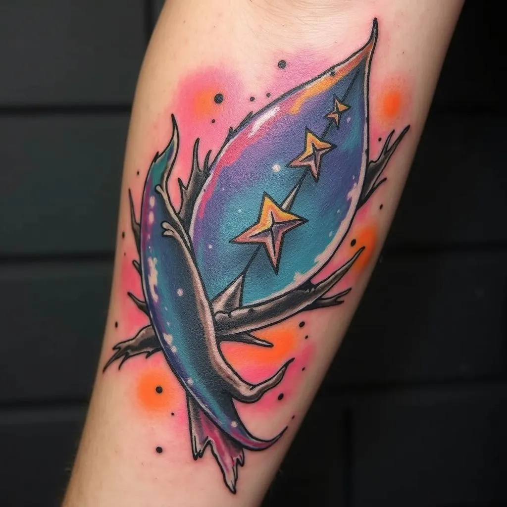 Healed Color Packed Tattoo