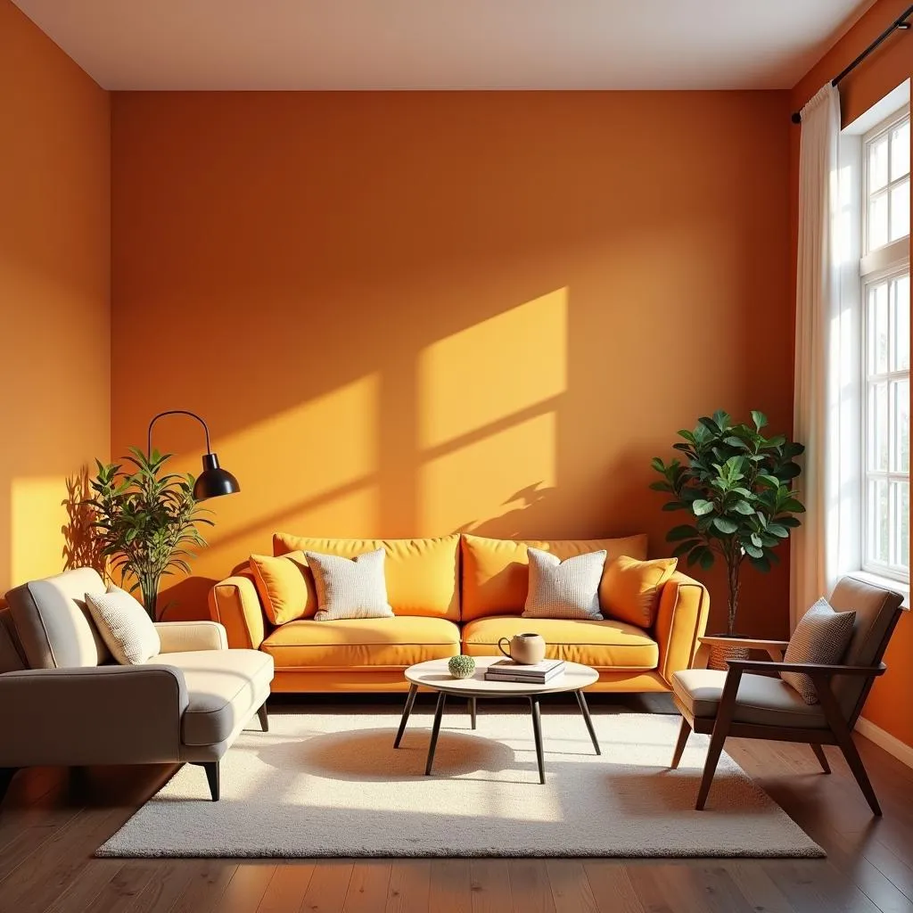 Living Room with Color Brilliance Ion Paint