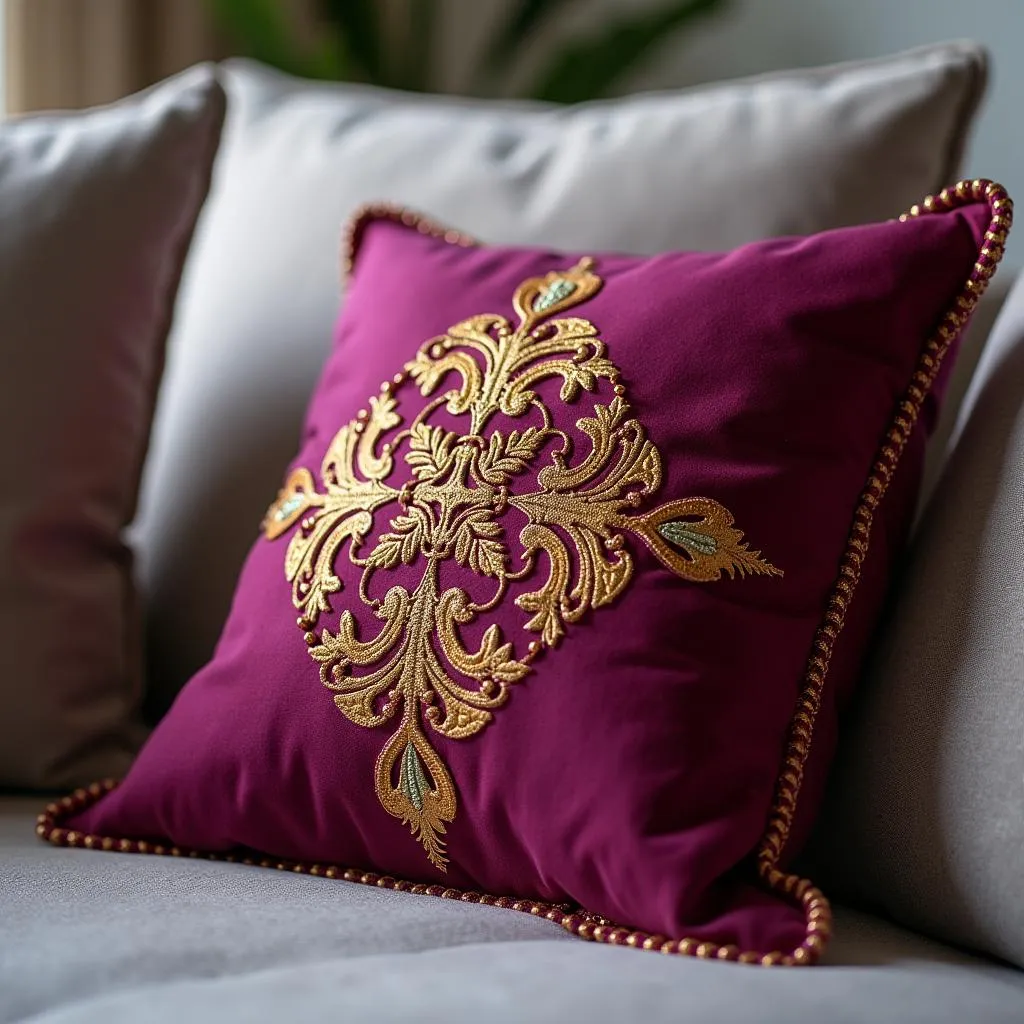 Magenta and Gold Decor