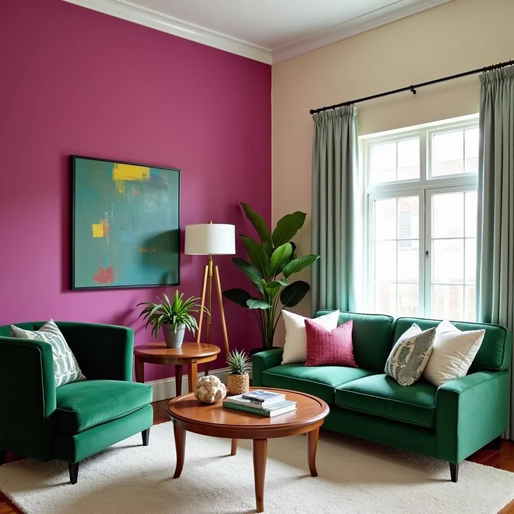 Magenta and Green Room