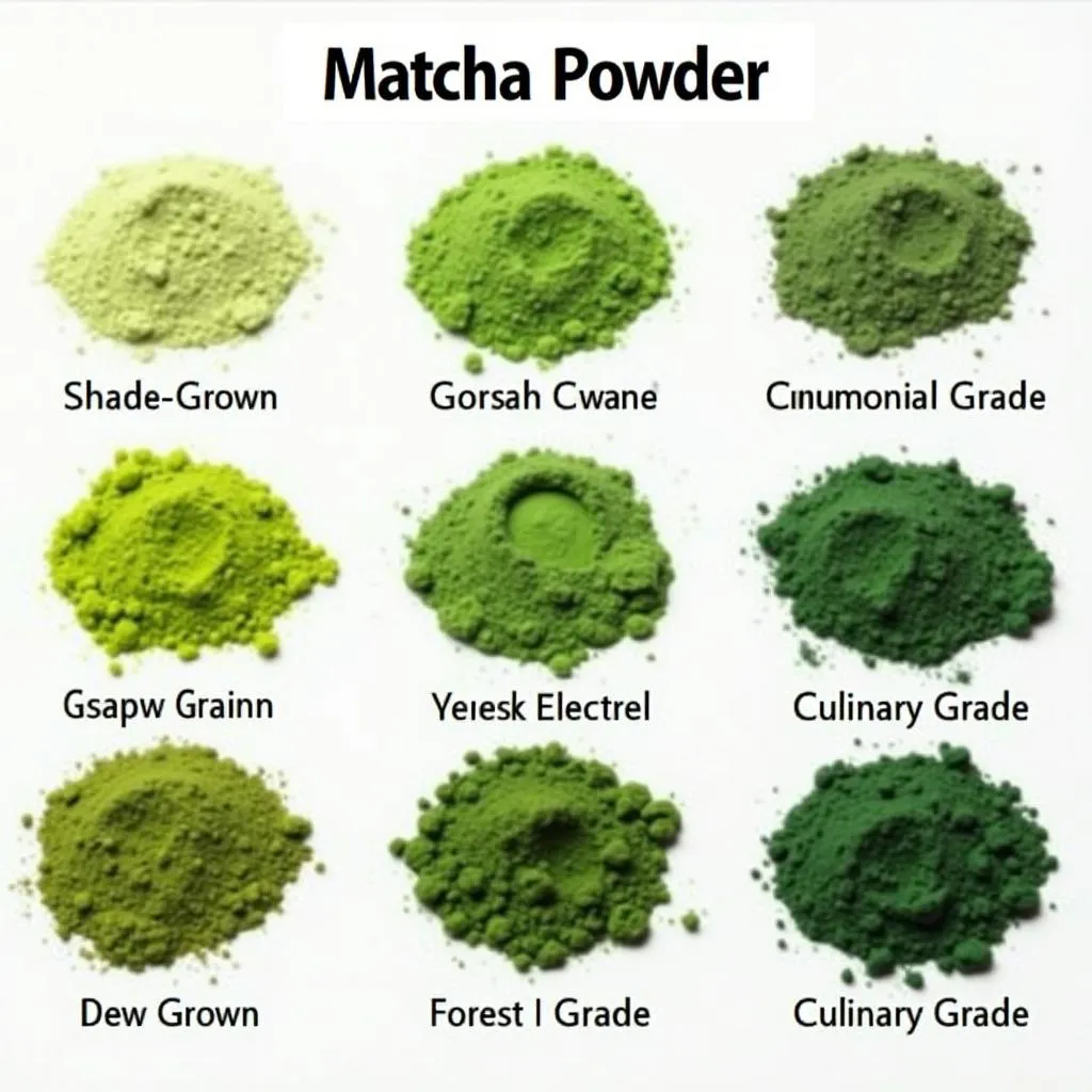 Matcha Color Variations