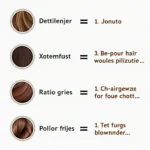 Hair color and developer ratio guide