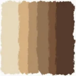 Mocha brown color palette