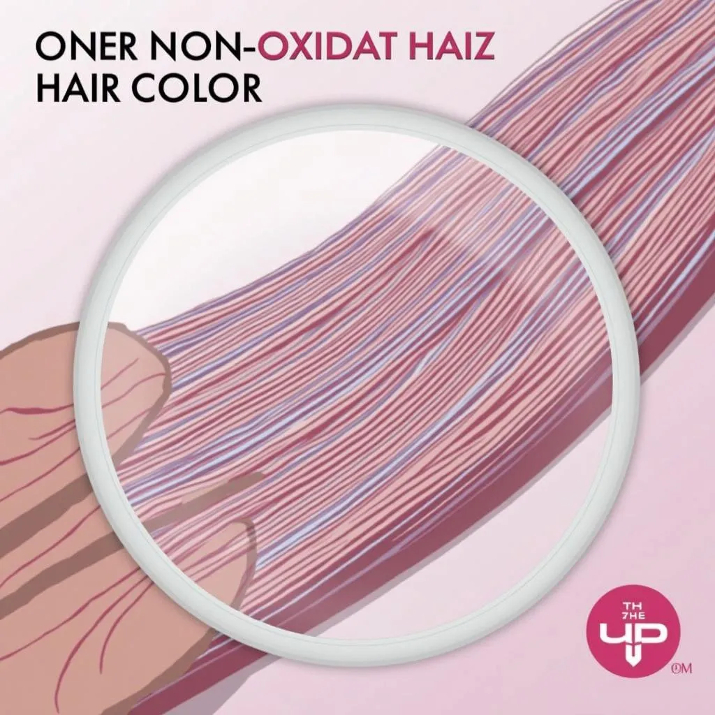 Hair strands with a non-oxidative color coating