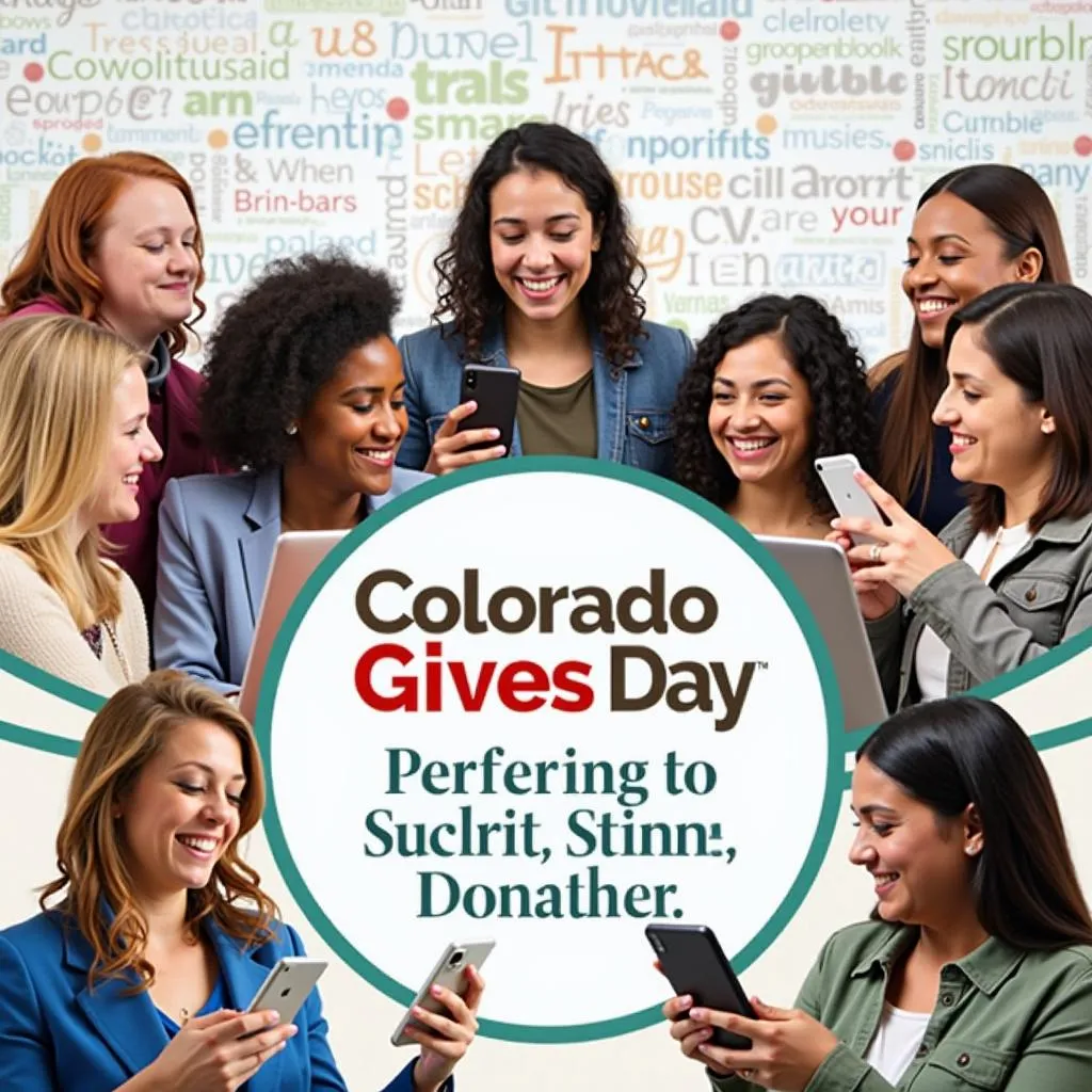 People making online donations during Colorado Gives Day