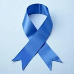 Periwinkle blue ribbon symbolizing stomach cancer awareness