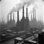 Pittsburgh steel mill in early 20th century