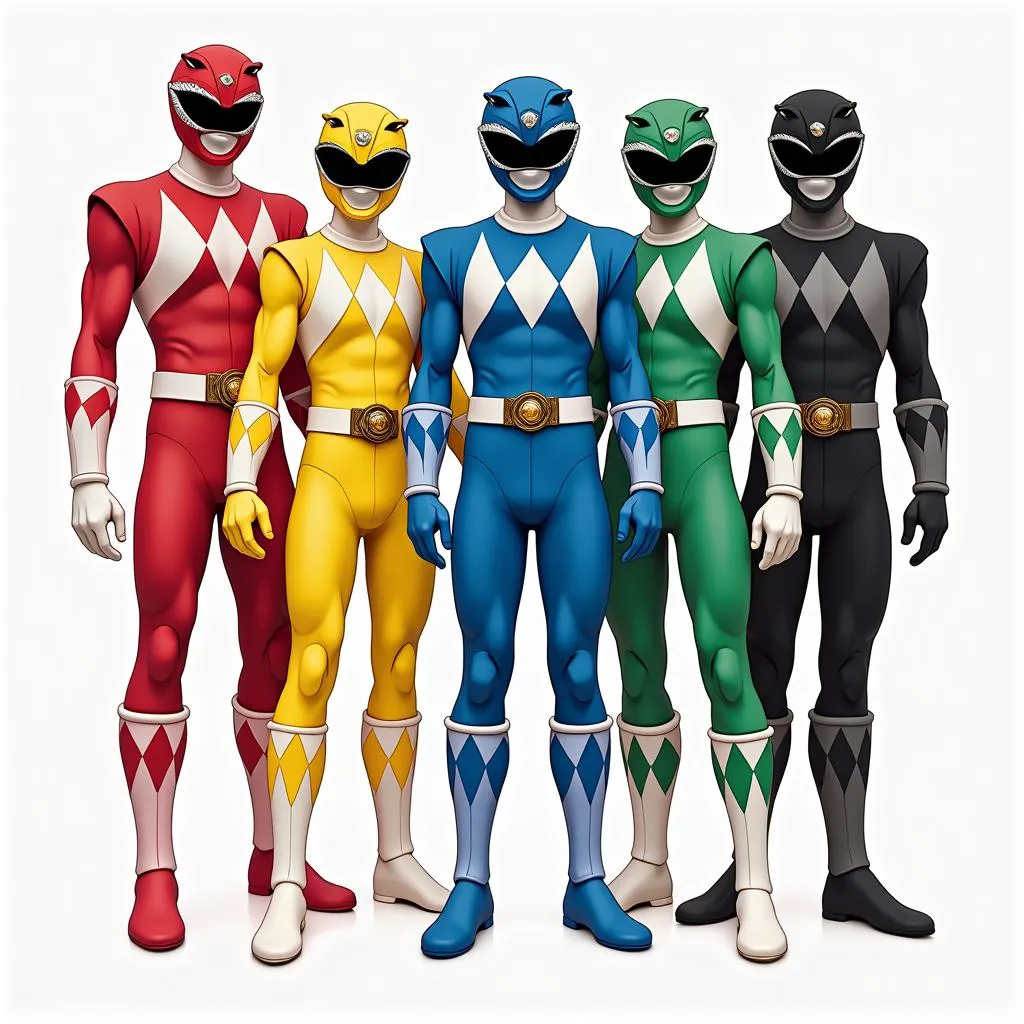 Power Ranger Color Chart