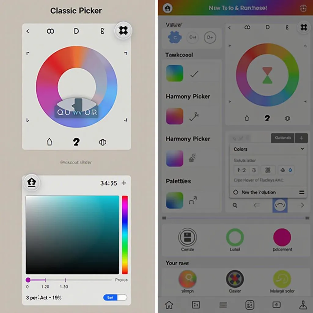 Procreate Color Picker Interface