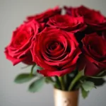 Red roses bouquet