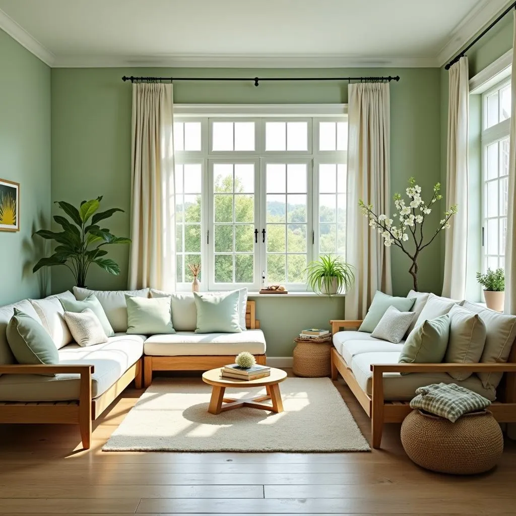 Sage Green Living Room